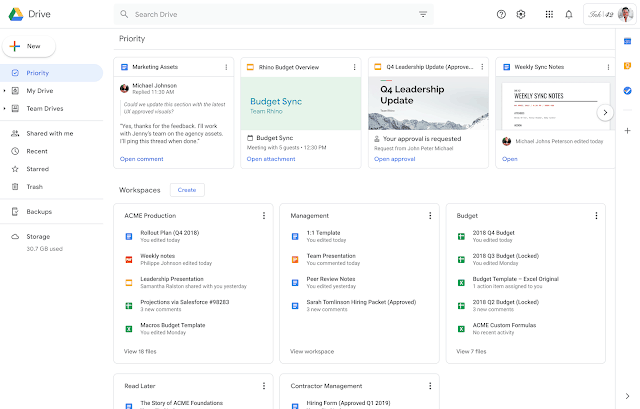 Presis G Suite Google Drive update maart - Prioriteiten pagina Presis G Suite Google Drive update maart - Prioriteiten pagina
