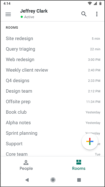 Presis G Suite vernieuwde Hangouts Chat app Ruimten Presis G Suite vernieuwde Hangouts Chat app Ruimten