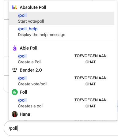 Presis blog - Nieuw in Google Chat: Poll-app voor razendsnelle beslissingen