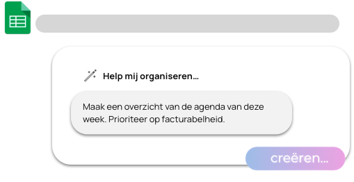 Presis - Google Gemini voor bedrijven spreadsheets